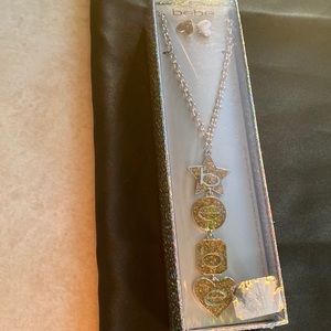 Bebe necklace and earring set